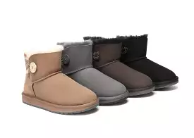 UGG Australian Shepherd Australia Premium Double Face Sheepskin Water Resistant Mini Button Boots