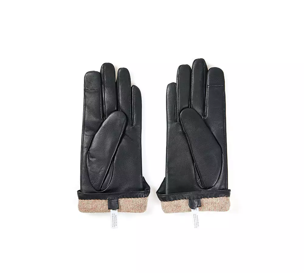 UGG Australian Shepherd Sheepskin Wool Ladies Leather Gloves Belinda