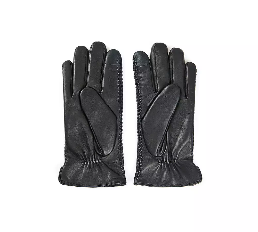 UGG Australian Shepherd Sheepskin Wool Mens Leather Gloves Benjamin