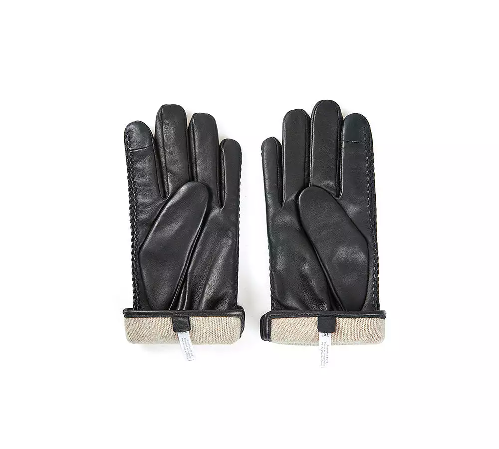 UGG Australian Shepherd Sheepskin Wool Mens Leather Gloves Benjamin