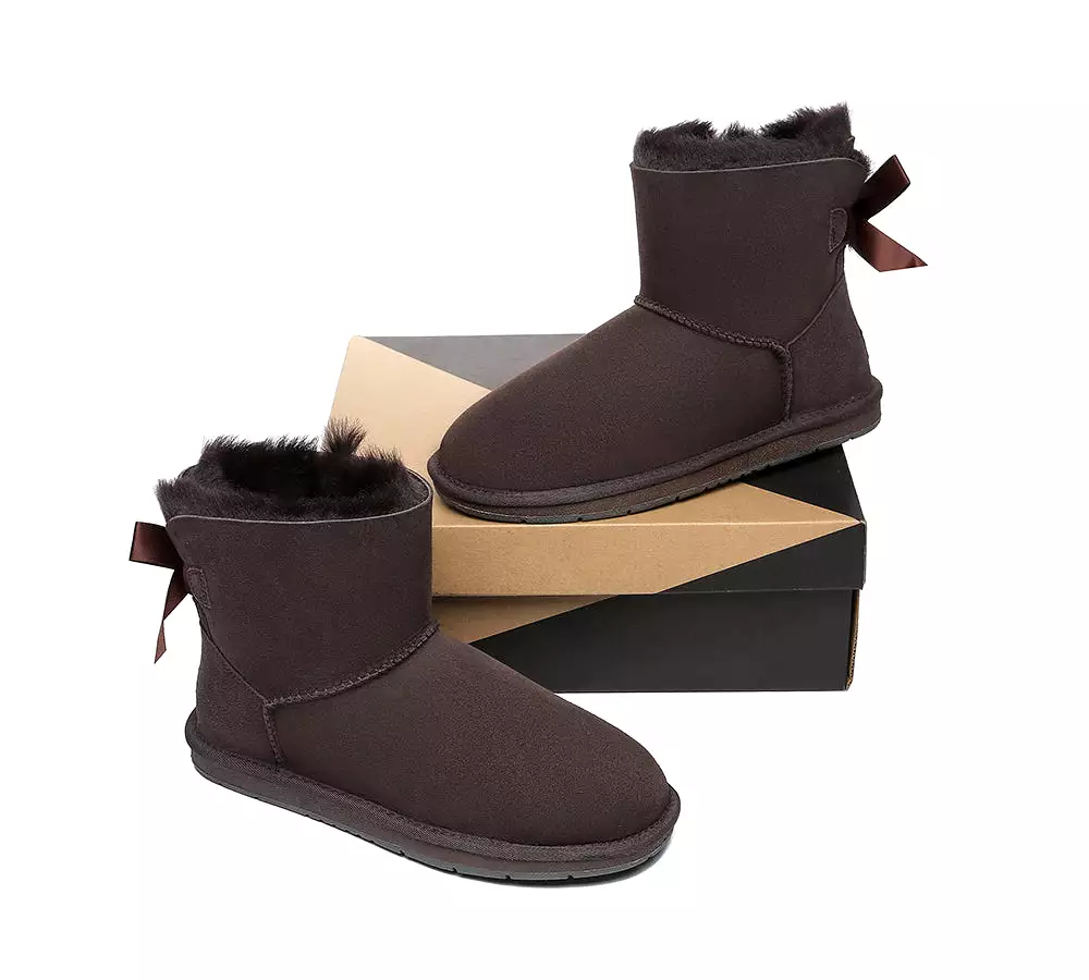 UGG Australian Shepherd Single Back Bow Women Mini Ugg Boots