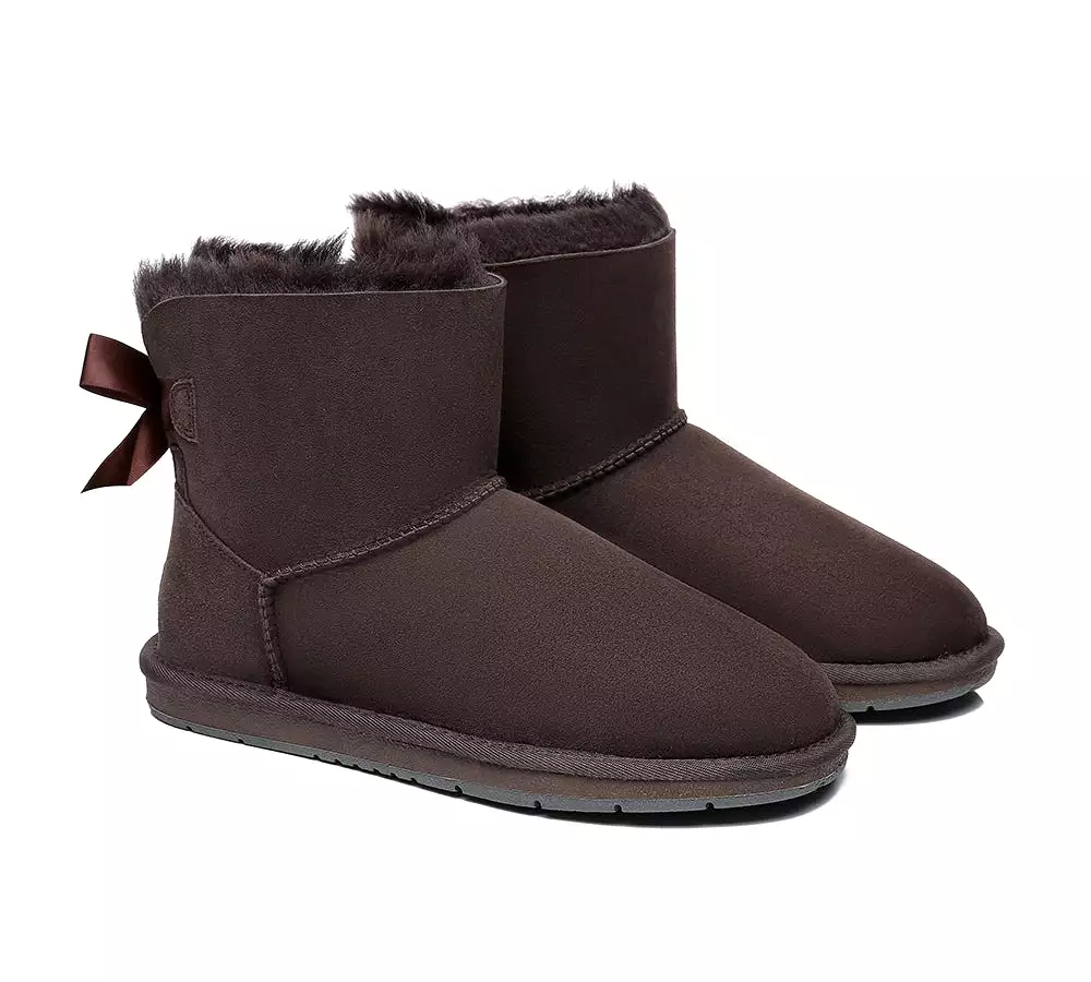 UGG Australian Shepherd Single Back Bow Women Mini Ugg Boots