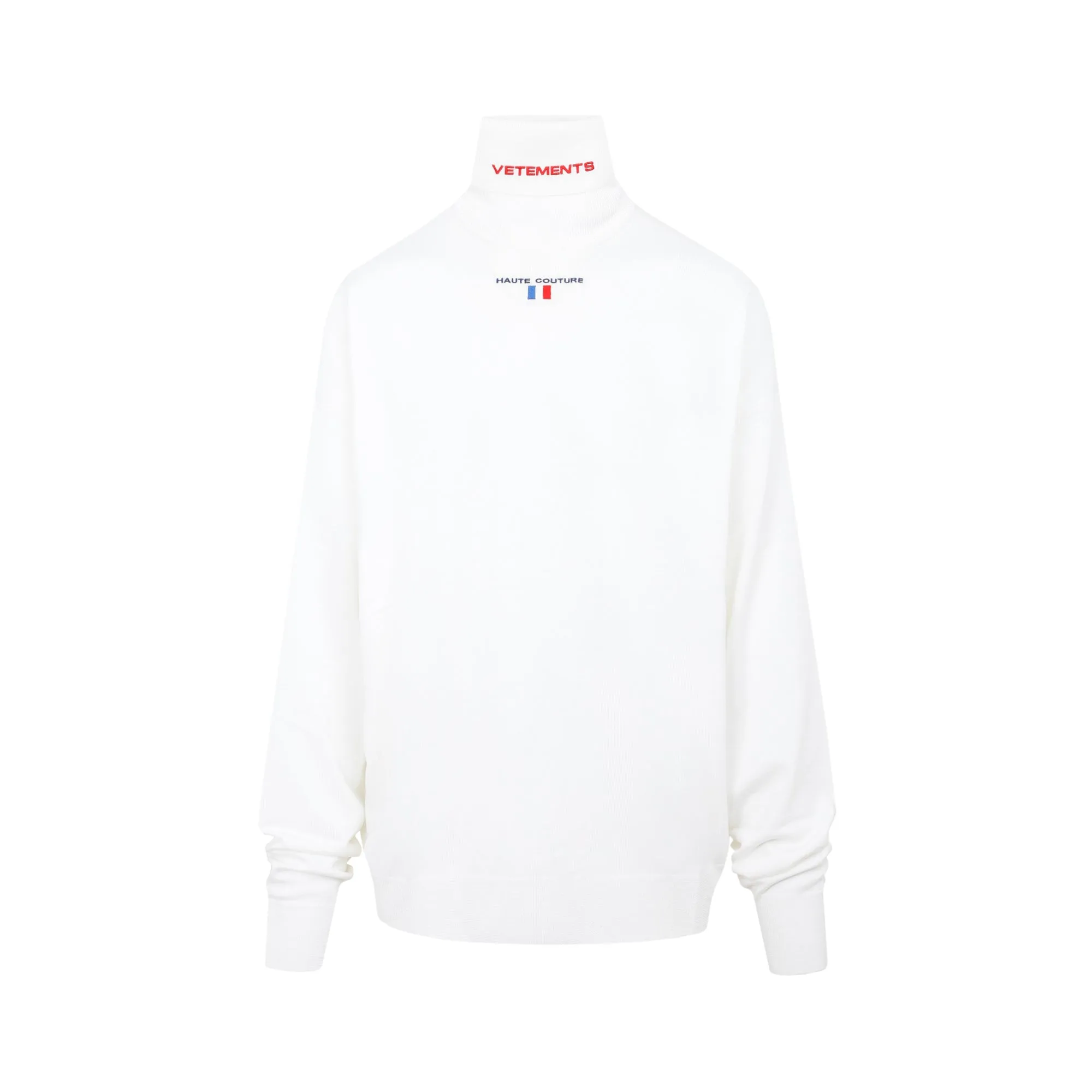 Vetements Logo Printed Roll-Neck Jumper