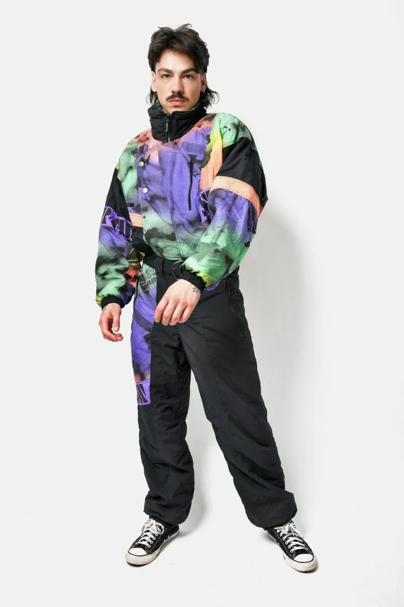 Winter 80s skiing jumpsuit