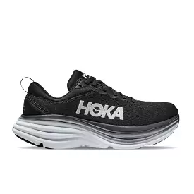 WOMENS HOKA BONDI 8 BLACK / WHITE 1127952