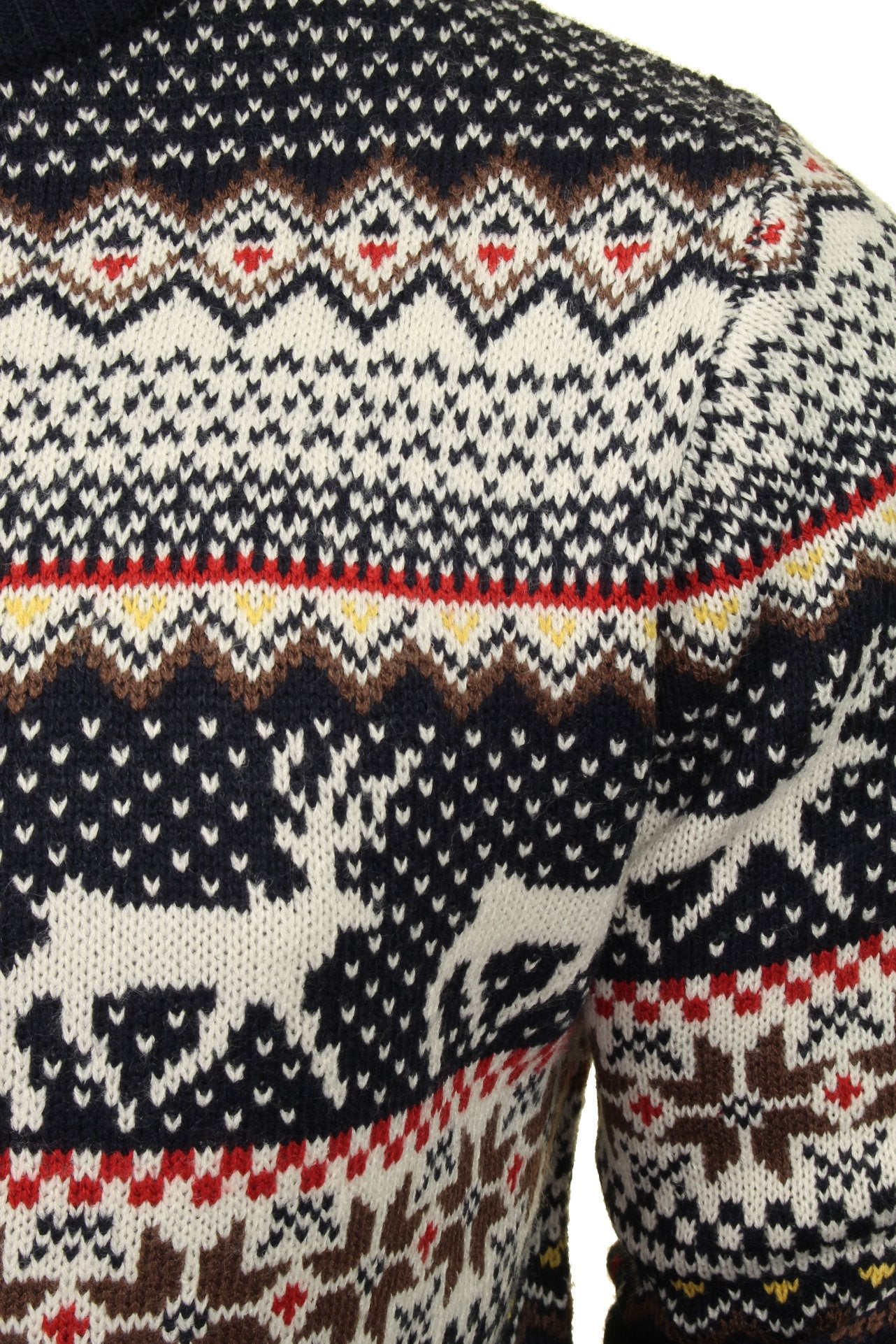 Xact Christmas/ Xmas Jumper 'Lapland' with Tree & Reindeer Fairisle Pattern