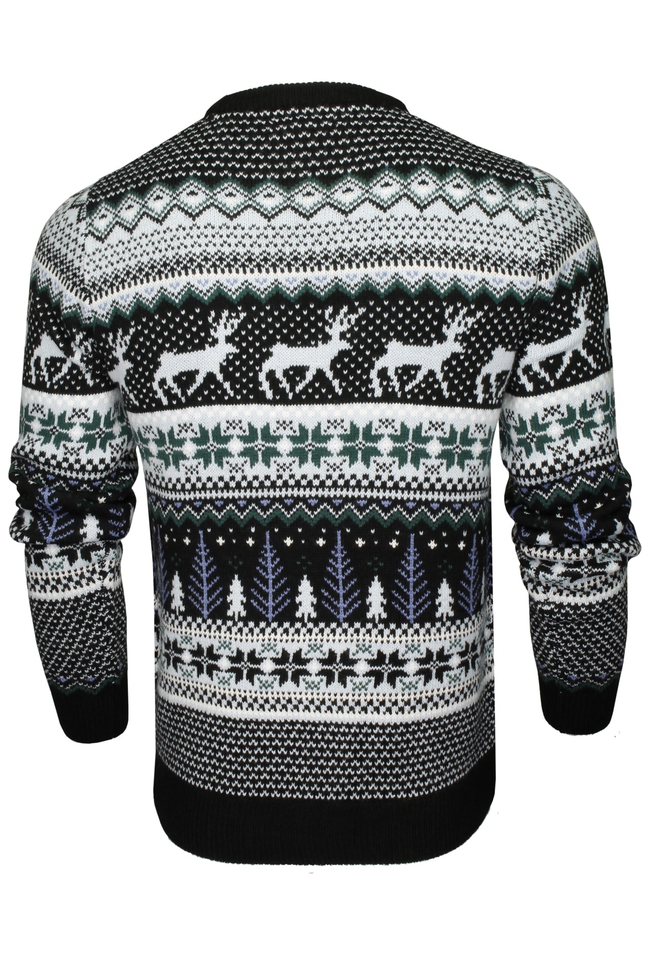 Xact Christmas/ Xmas Jumper 'Lapland' with Tree & Reindeer Fairisle Pattern